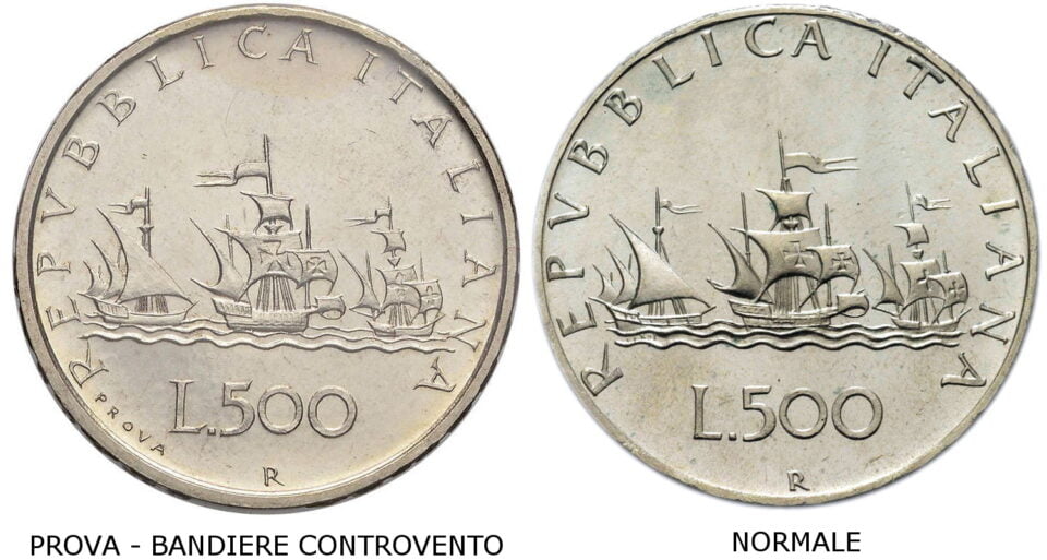 Le 500 Lire Con Le Bandiere Al Contrario